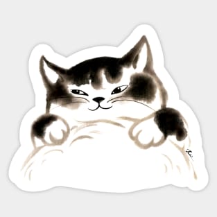 Hug me fat cat Sticker